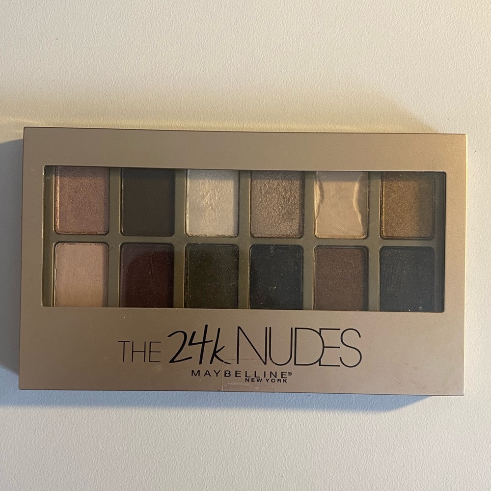 Maybelline The 24K Nudes Eyeshadow Palette — Nude, Gold, Brown, Black